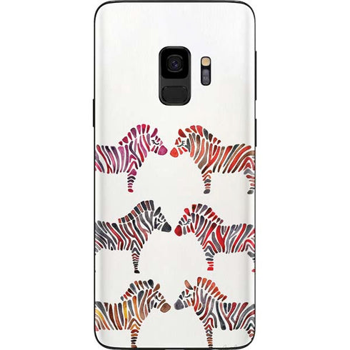 Cat Coq Rainbow Zebras Galaxy S9 Skin